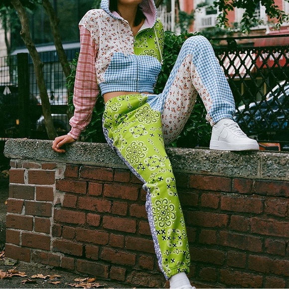 Teddy Fresh Patchwork Sweatpants - Picture 2 of 8